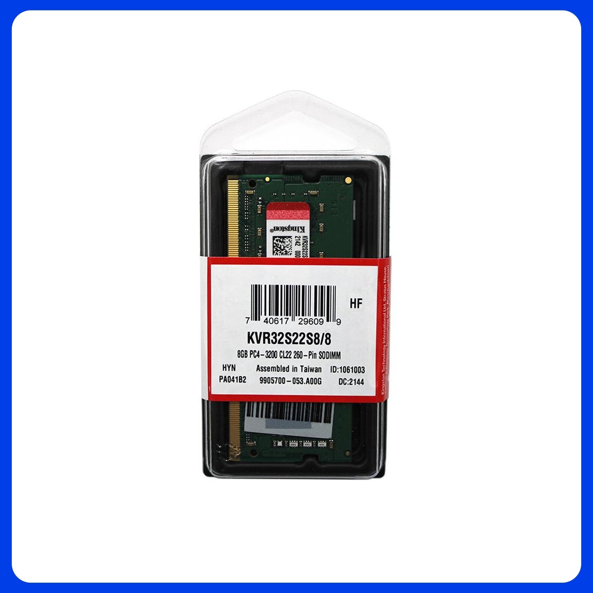 Memoria Notebook Ddr4 8gb 3200mhz Kingston Kvr32s22s8/8 Sodimm