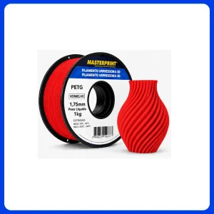 Filamento 3d Masterprint Petg Vermelho 1kg 1.75mm (231020004)