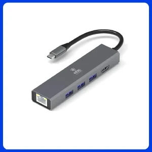 Adaptador Usb-c/hdmi/3-usb/rj45 Kross Uct618 - 582886